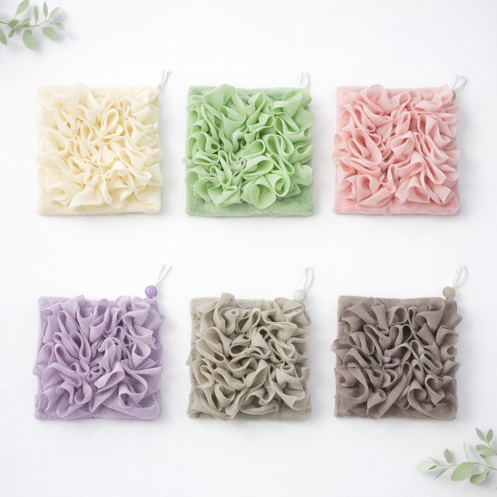 2-in-1 Loofah Soap Pouch with Drawstring