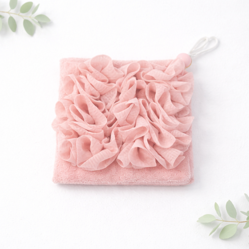 2-in-1 Loofah Soap Pouch with Drawstring