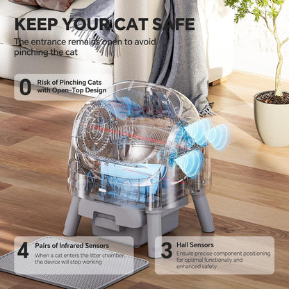 FreshPaws OpenTop EasyClean Litter Box