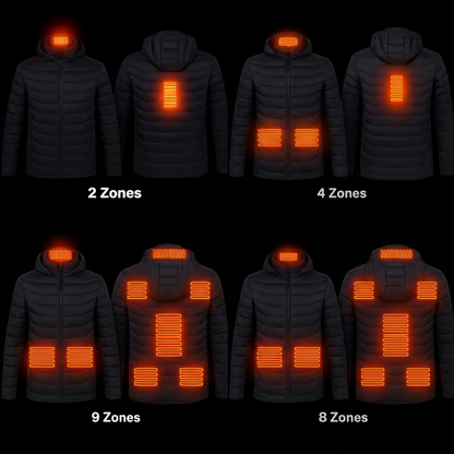 GenziMart™ Smart Heated Jacket  (Multi-Zone heating Options) | Unisex Winter Thermal Jacket
